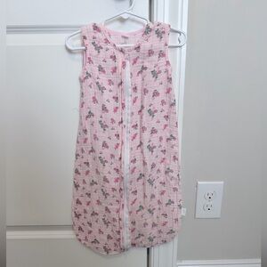 Mud Pie Pink Floral Sleep Sack (0-6 months)